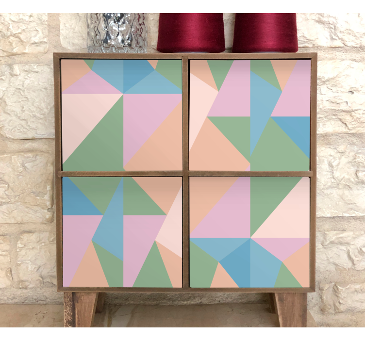 Vinilo geométrico forma geométrica abstracta - TenVinilo