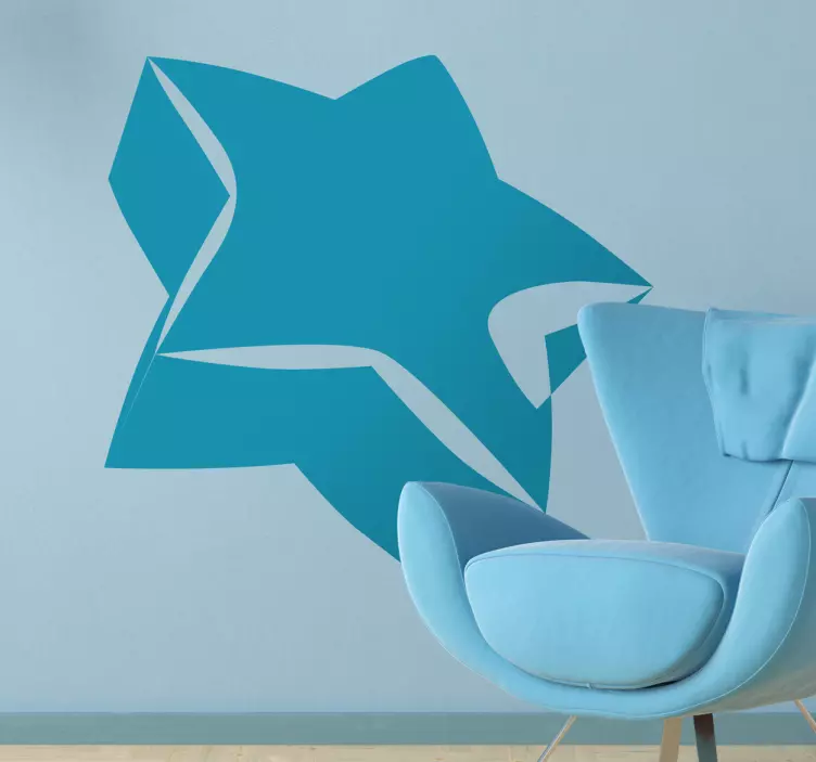 Vinilo geométrico forma geométrica elegante - TenVinilo