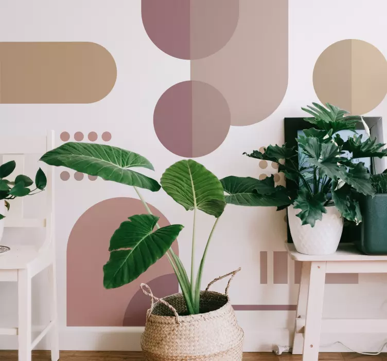 Vinilo geométrico patrones geométricos orgánicos - TenVinilo