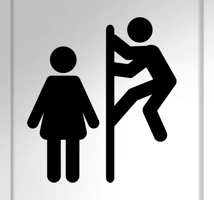 Vinilo gráfico de figura de escalada - TenVinilo