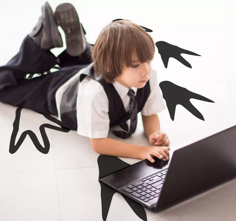 Vinilo huellas de dinosaurios - TenVinilo