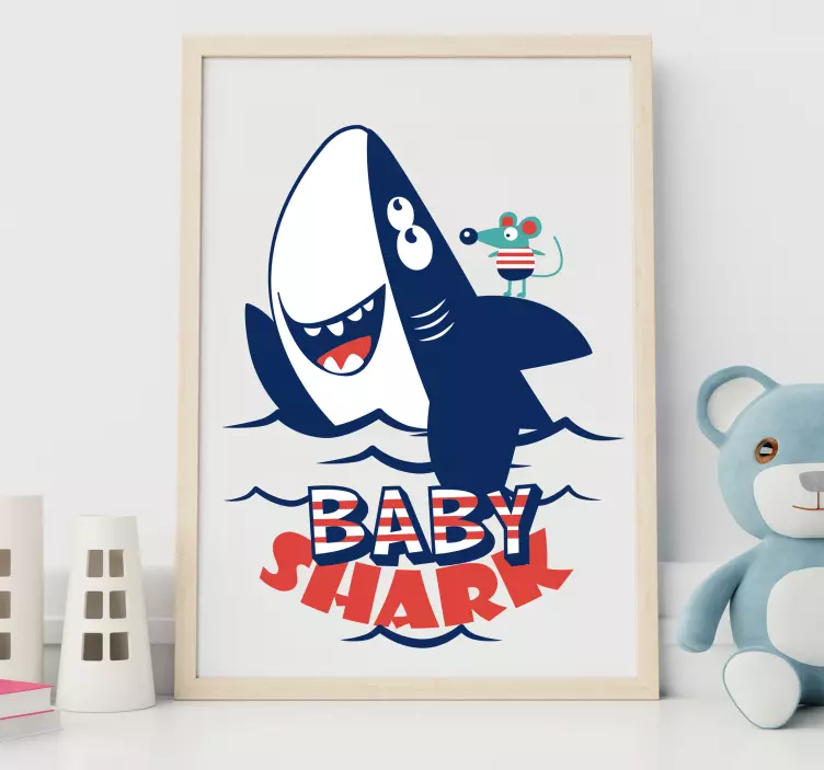 Vinilo infantil Baby shark - TenVinilo