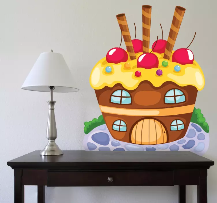 Vinilo infantil casa de caramelo - TenVinilo