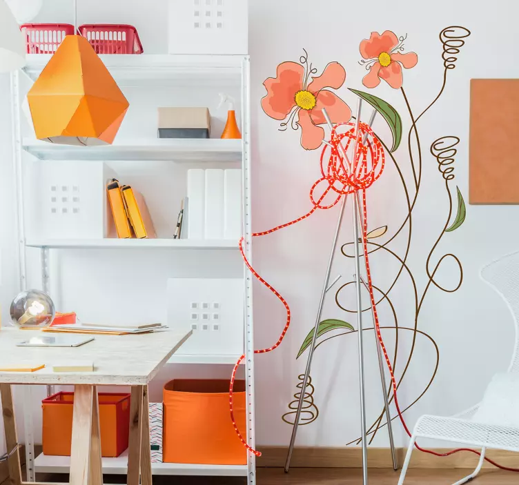 Vinilo infantil flores - TenVinilo