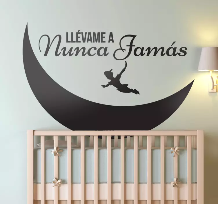 Vinilo infantil Nunca Jamás - TenVinilo