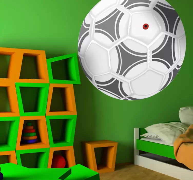 Vinilo infantil pelota fútbol Adidas - TenVinilo