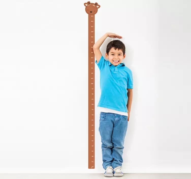 Vinilo infatil medidor ciervo - TenVinilo