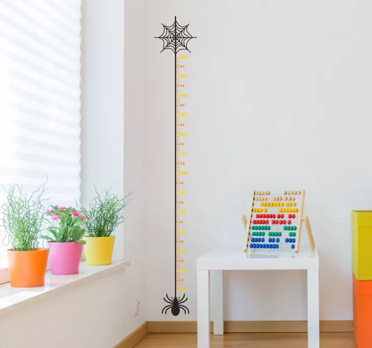 Vinilo medidor Halloween araña - TenVinilo