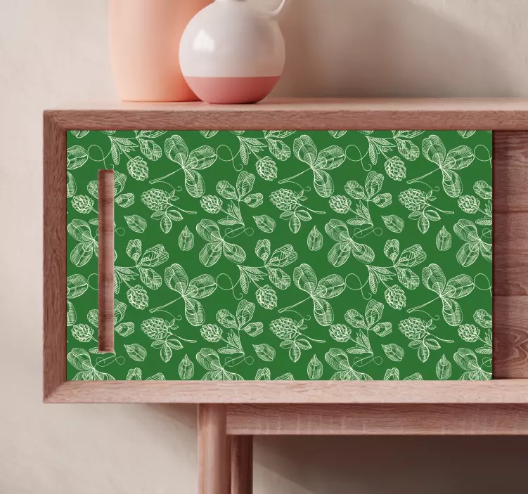 Vinilo motivo de follaje verde - TenVinilo