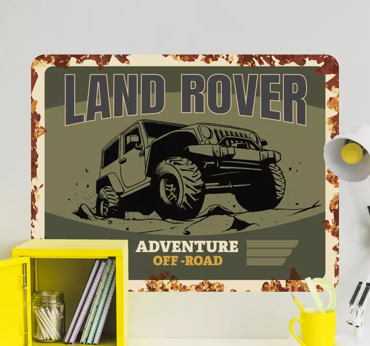Vinilo motor aventura off-road - TenVinilo