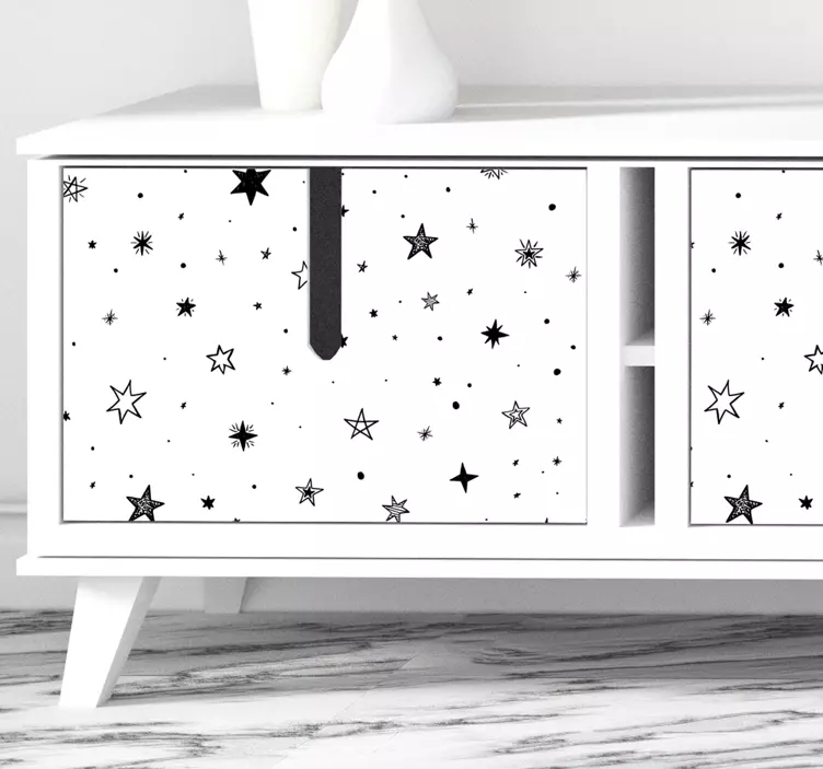 Vinilo para mueble Estrellas kallax - TenVinilo
