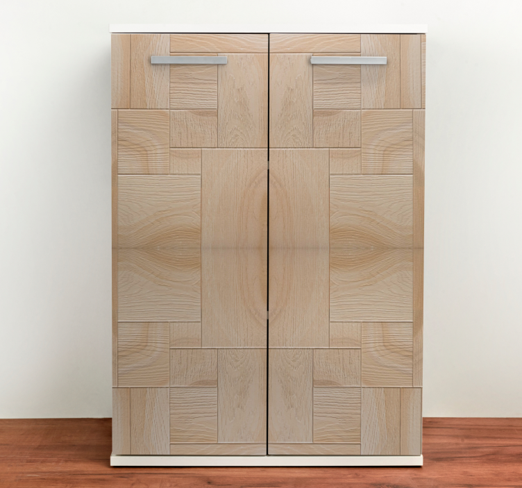 Vinilo para mueble Patrón de madera marrón claro - TenVinilo
