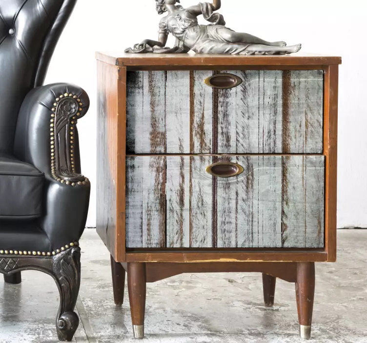 Vinilo para mueble Pelar madera - TenVinilo