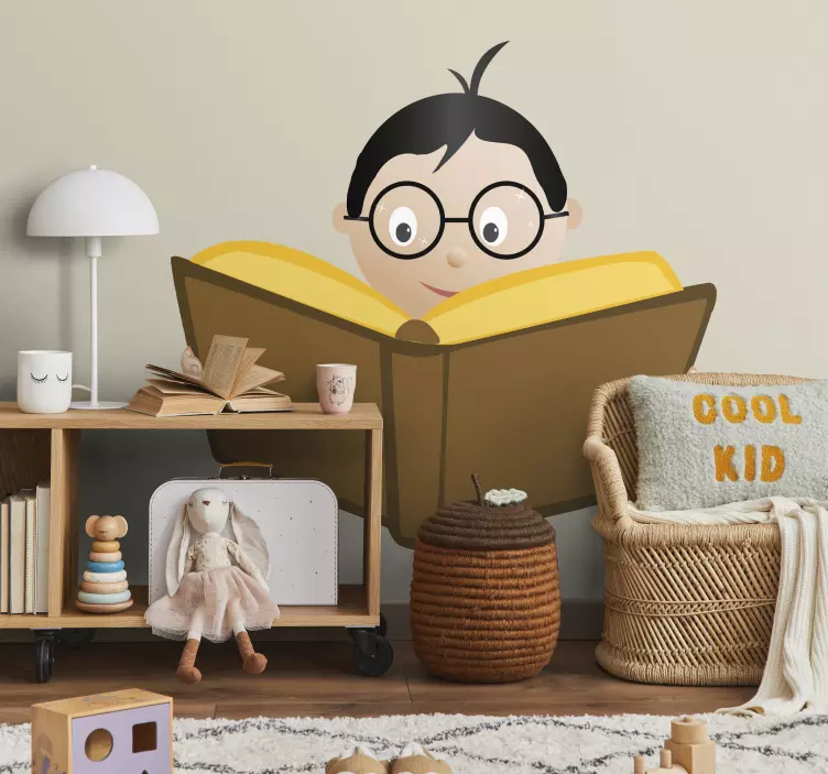 Vinilo niño libro - TenVinilo