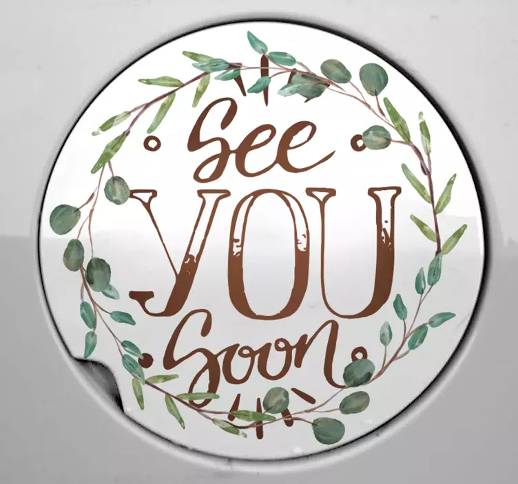 Vinilo para autos hasta pronto - TenVinilo