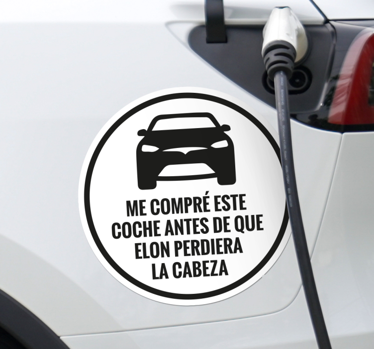 Vinilo para autos me compré este tesla antes - TenVinilo
