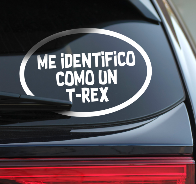 Vinilo para autos me identifico como - TenVinilo