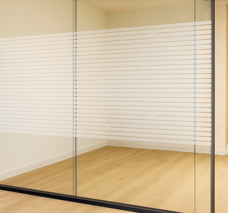 Vinilo para cristalera patrón de líneas finas - TenVinilo