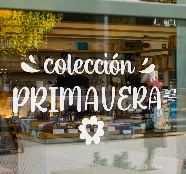 Vinilo escaparate colección de primavera - TenVinilo