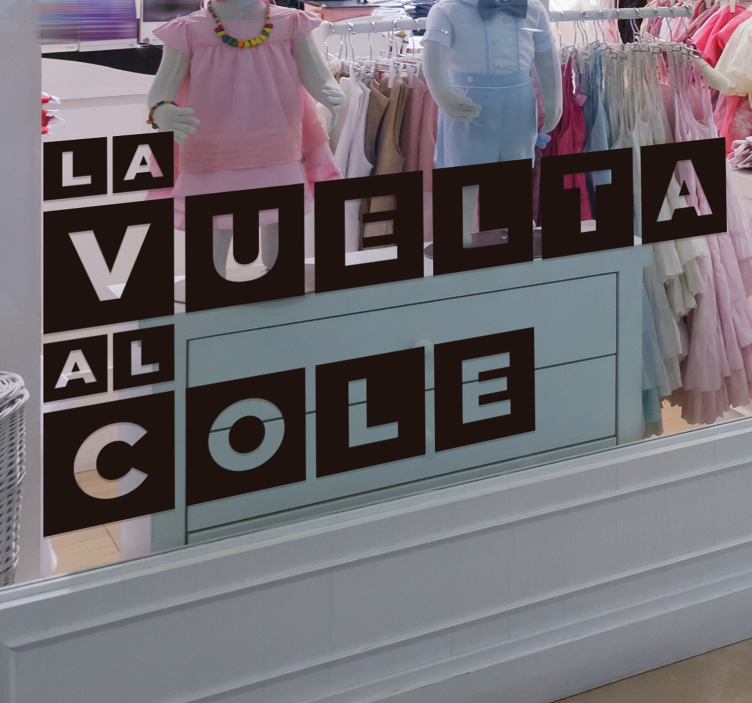 Vinilo decorativo de la vuelta al cole - TenVinilo