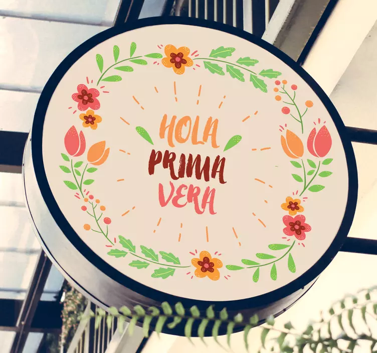 Vinilo para escaparate primavera - TenVinilo