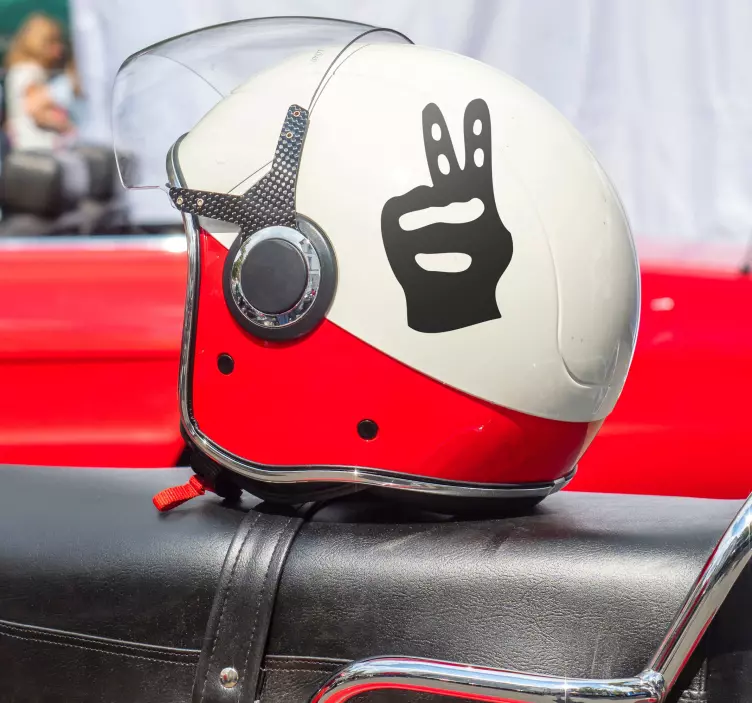 Pegatina para moto "Cuidado: Ciclistas" - TenVinilo