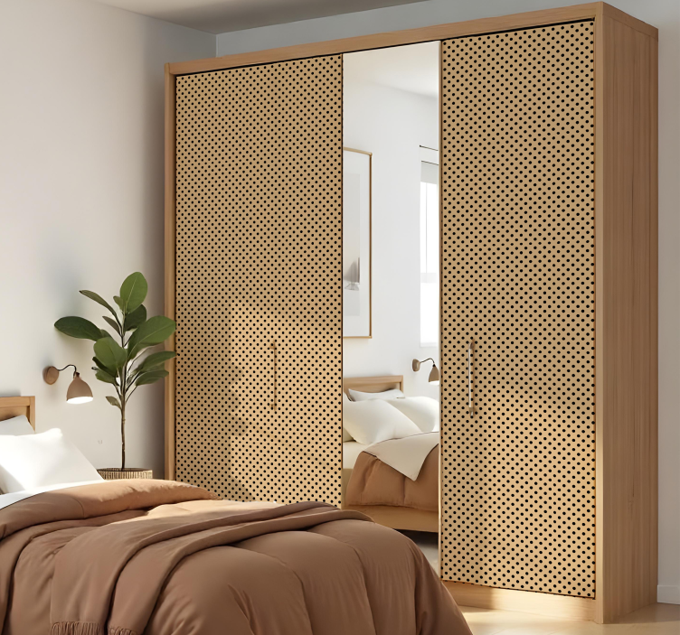 Vinilo para mueble patrón de puntos - TenVinilo