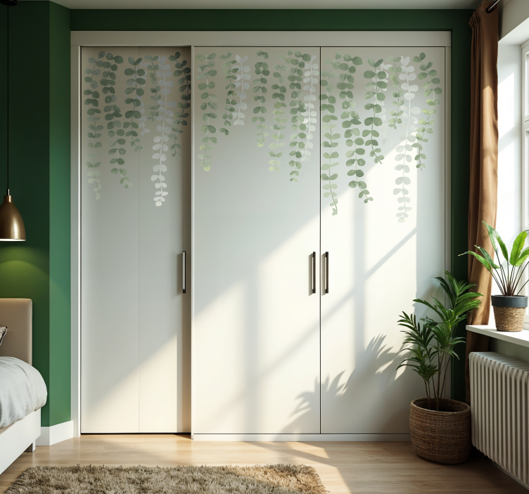 Vinilo para mueble plantas colgantes - TenVinilo