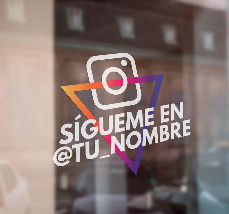 Vinilo para negocio sígueme en instagram - TenVinilo