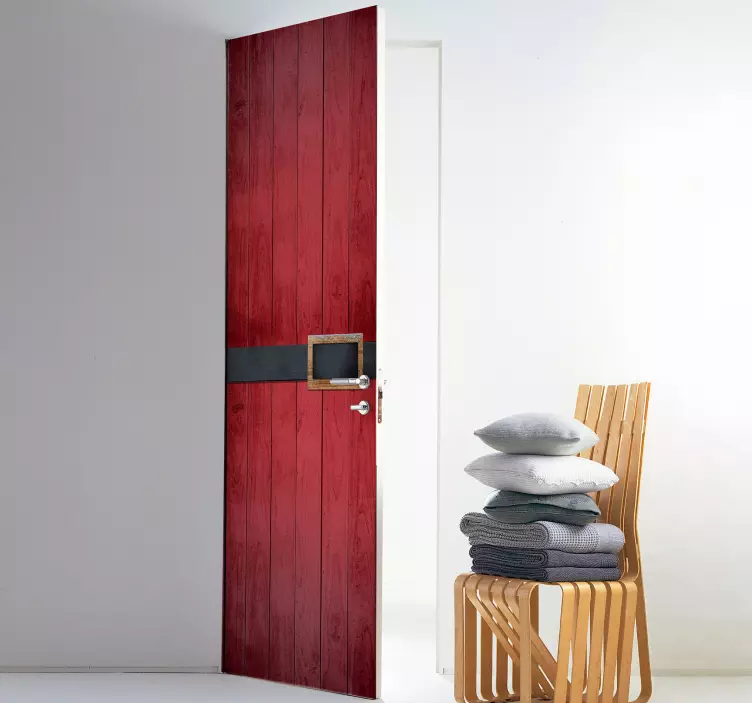 Vinilo para puerta puerta Papa Noel - TenVinilo