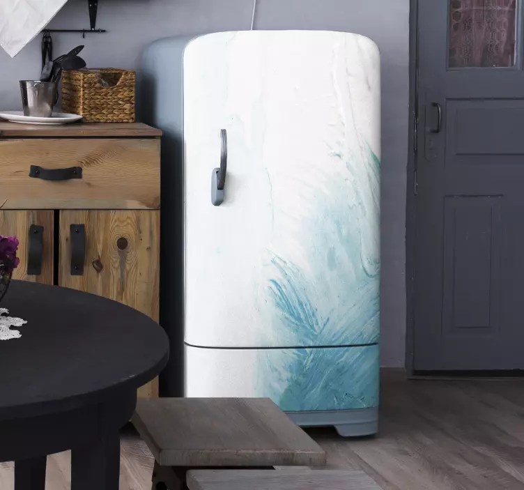 Vinilo para refrigerador elegantes remolinos abstractos - TenVinilo