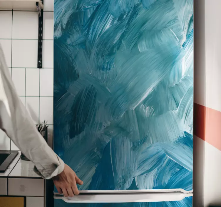 Vinilo para refrigerador patrón de color cepillado - TenVinilo
