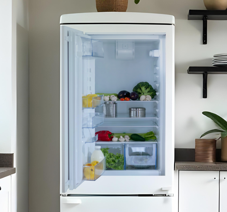 Vinilo para refrigerador puertas abiertas - TenVinilo