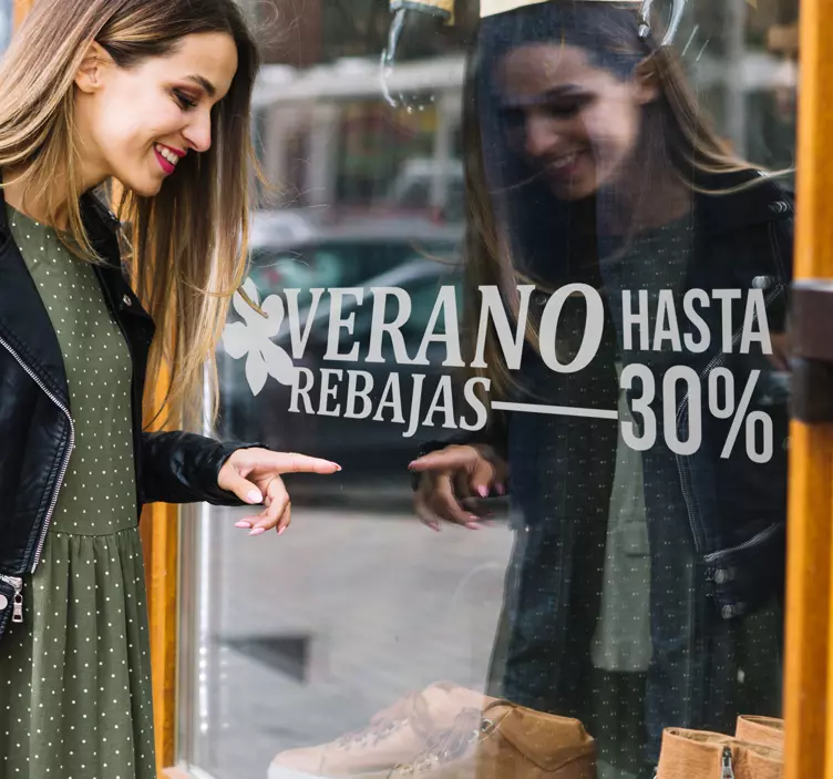 Vinilo pared rebajas de verano - TenVinilo