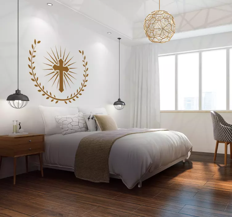 Vinilo pared símbolo cristiano - TenVinilo