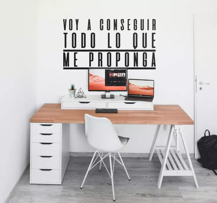 Vinilo pared conseguir lo que me proponga - TenVinilo