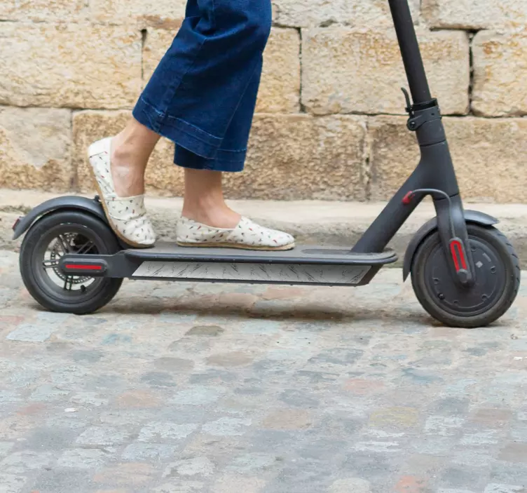 Vinilo patinete con textura de mármol - TenVinilo
