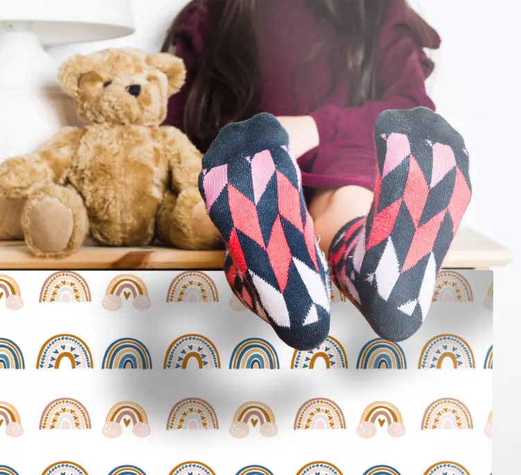 Vinilo patrón arcoíris lindo - TenVinilo