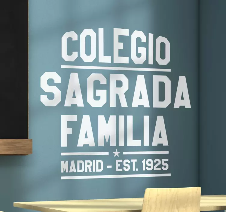 Vinilo personalizable para colegios - TenVinilo