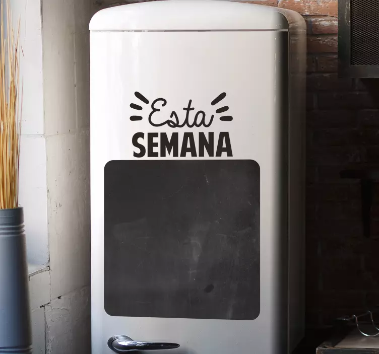 Vinilo pizarra para nevera esta semana - TenVinilo