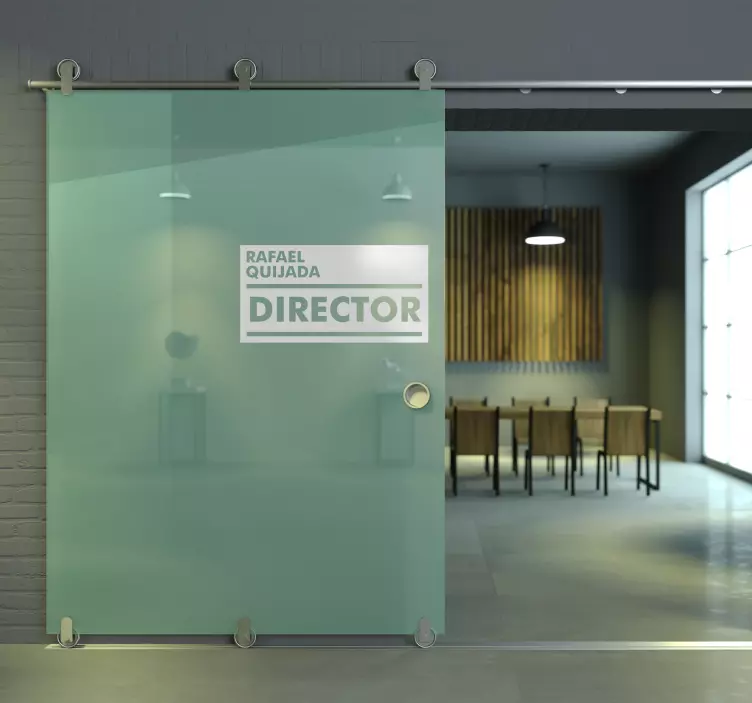 Vinilo para puerta cargo personalizable - TenVinilo