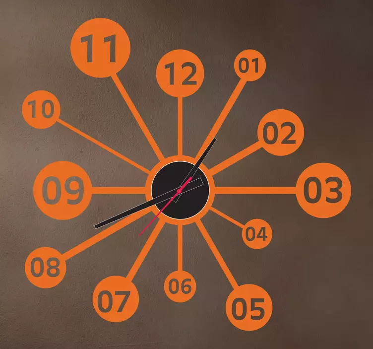 Vinilo reloj ciencia pared - TenVinilo