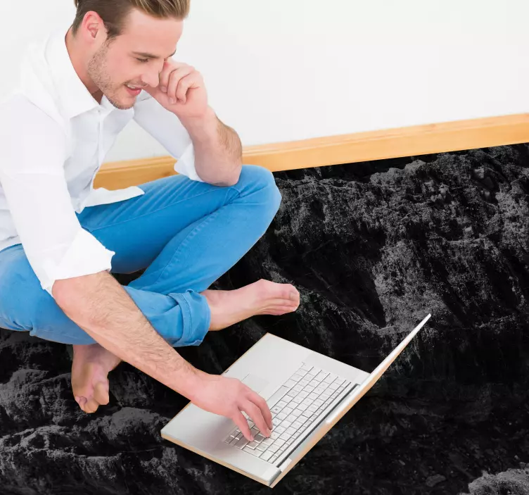 Suelo vinílico acantilados y montañas 3d - TenVinilo