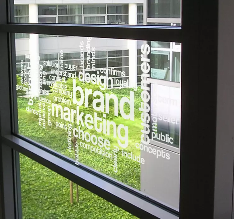 Vinilo texto conceptos empresa - TenVinilo