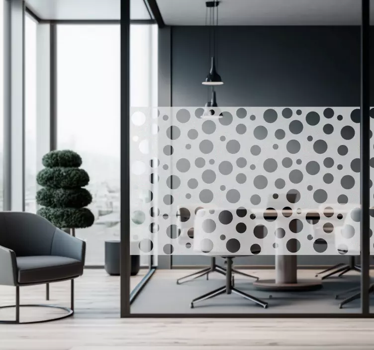 Vinilo para cristales con círculos - TenVinilo