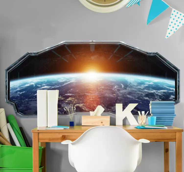 Vinilo ventana de vista espacial - TenVinilo