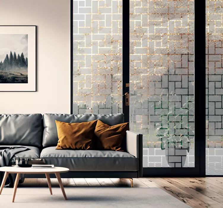 Vinilo para ventana ladrillos translúcidos - TenVinilo