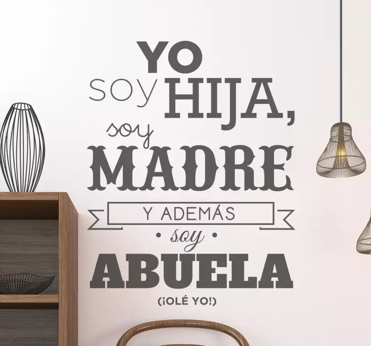 Vinilo yo soy abuela - TenVinilo