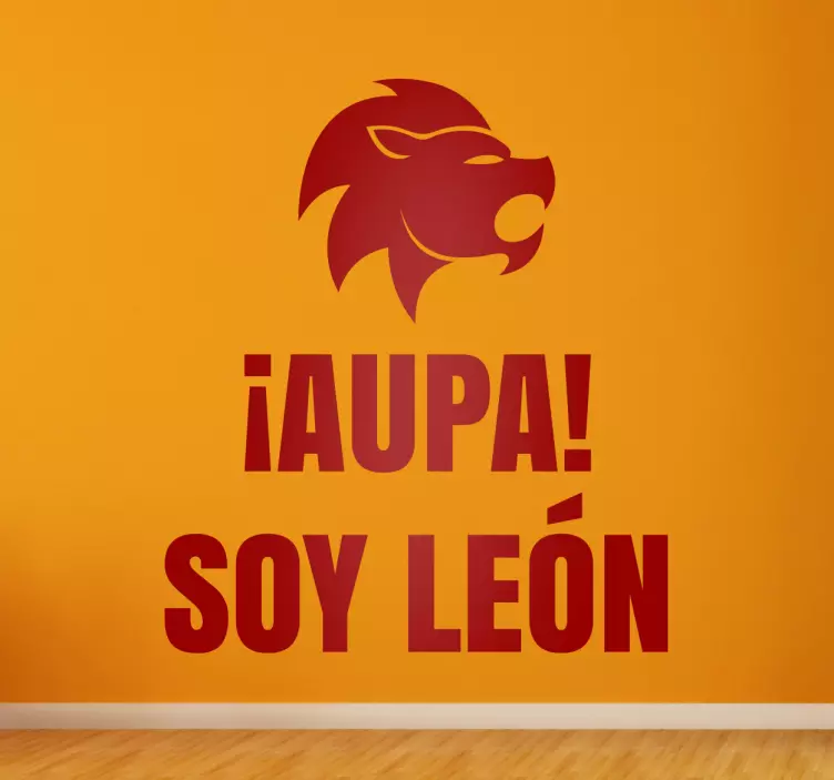 Vinilos de fútbol soy león - TenVinilo