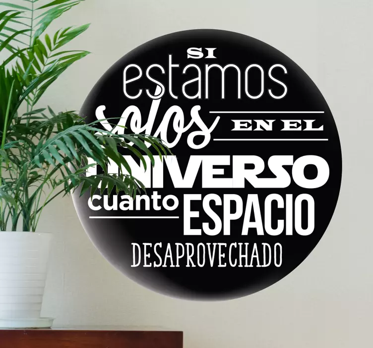 Vinilos de películas frase Contact - TenVinilo